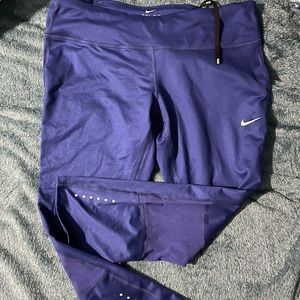 Nike, blue dry fit crop, blue